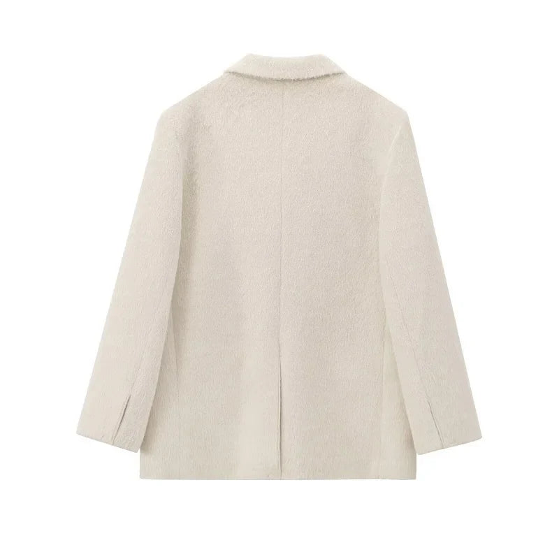s Open Front Long Sleeve Longline Blazer Jacket for Women - gallery