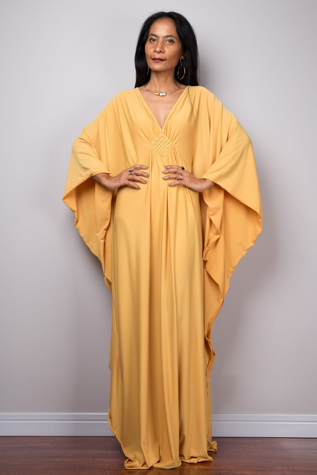 Butterfly Sleeve Kaftan Maxi Dress for Women