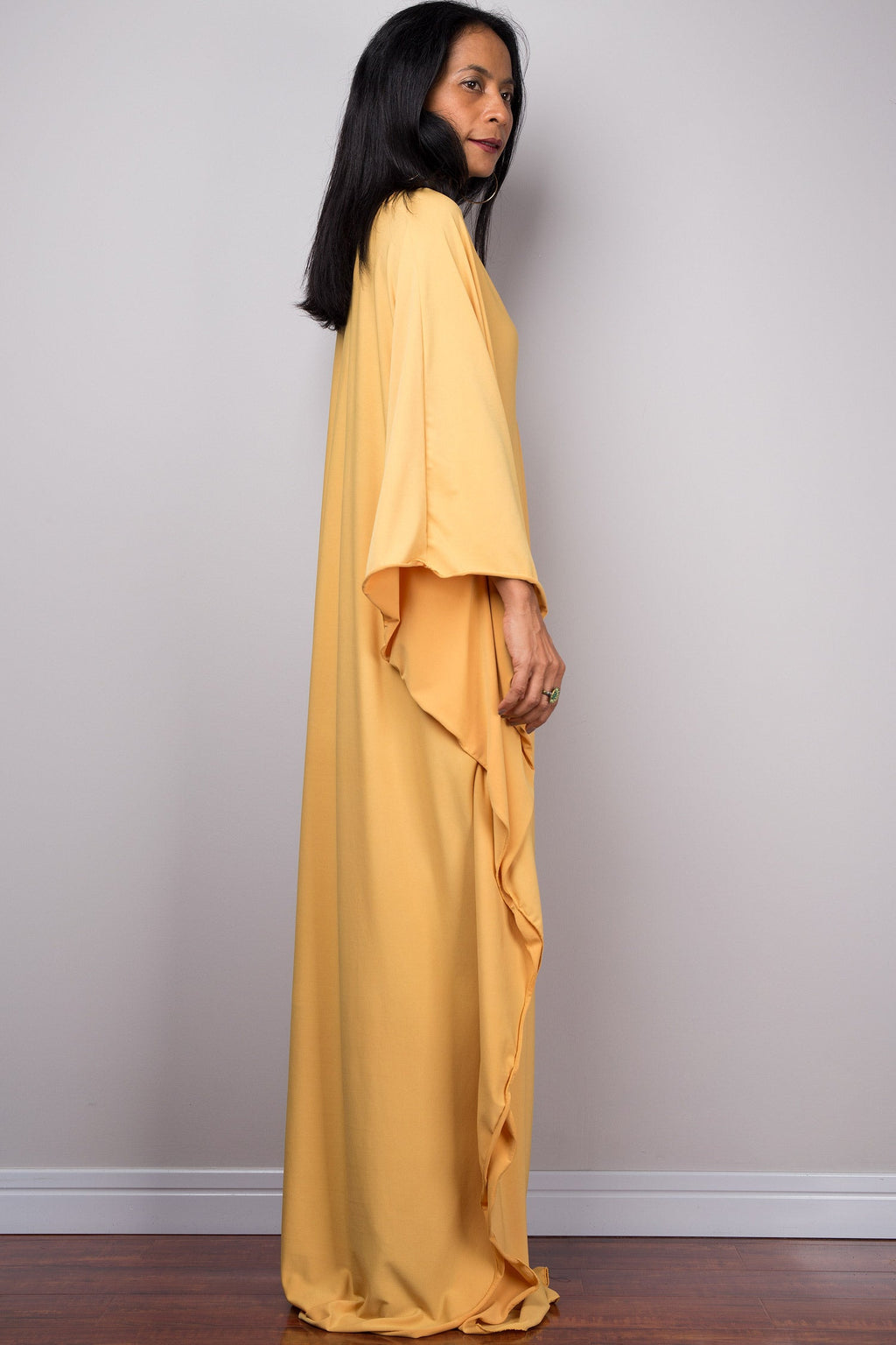 Butterfly Sleeve Kaftan Maxi Dress for Women - gallery