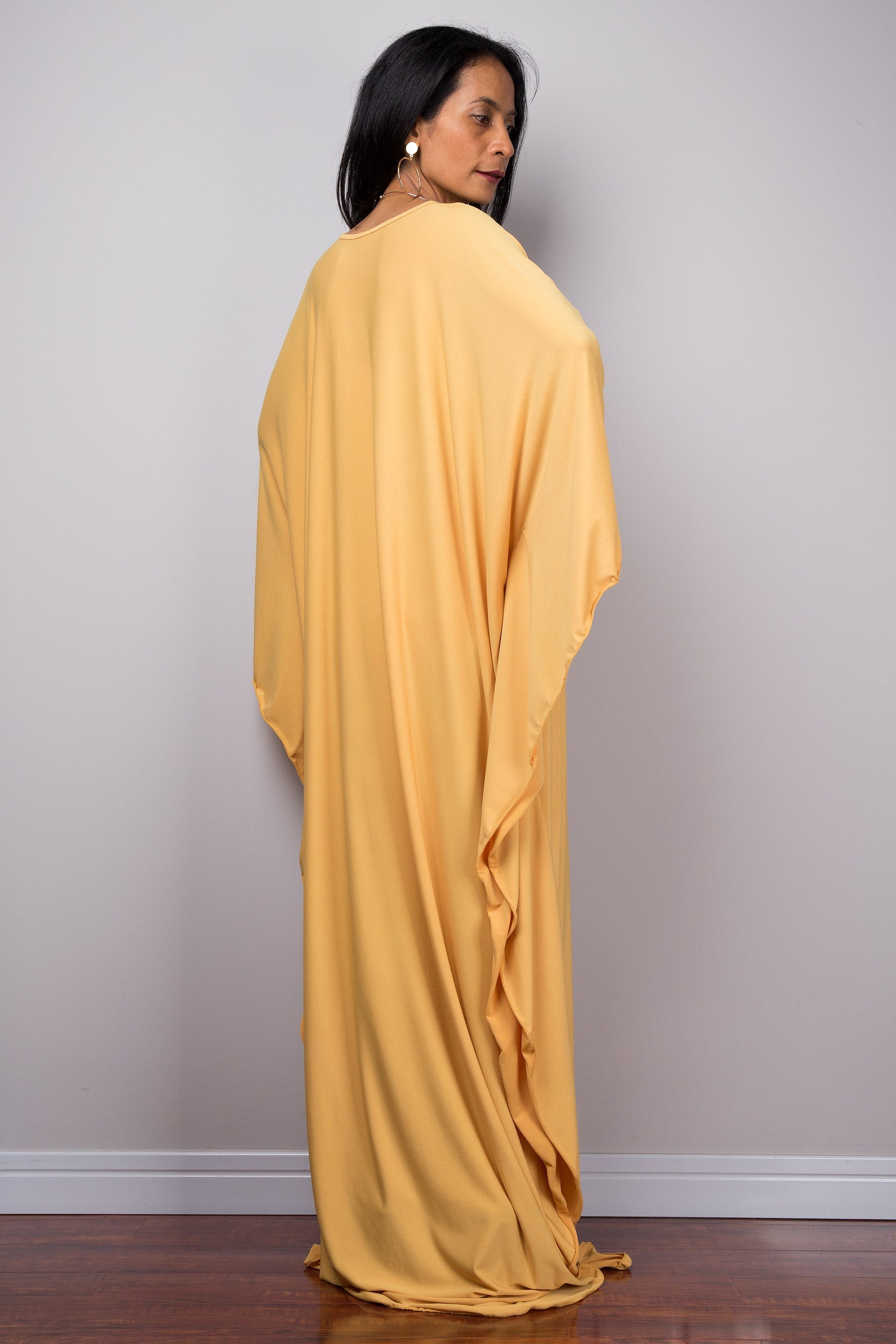 Butterfly Sleeve Kaftan Maxi Dress for Women - gallery