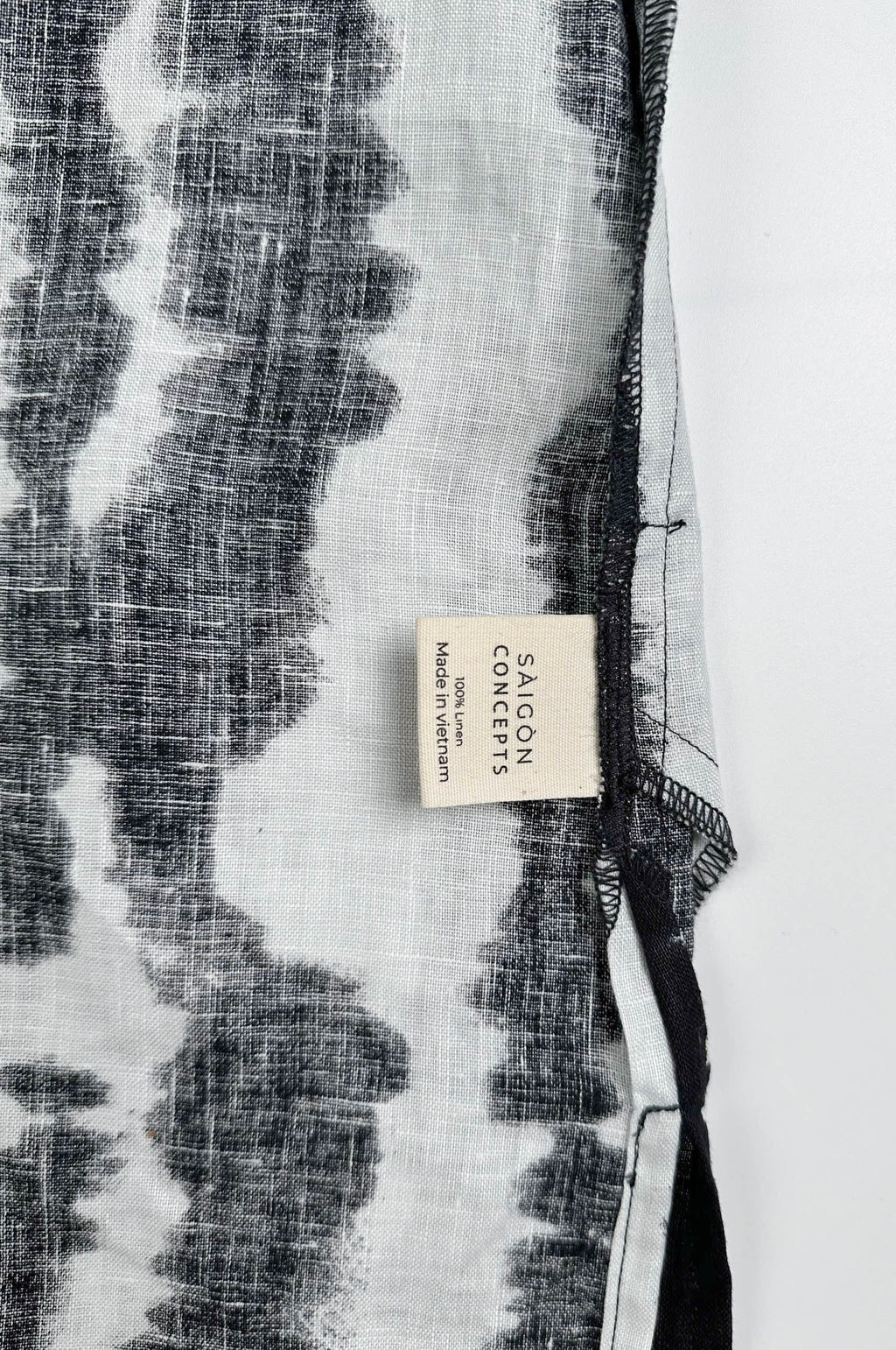 Brush Ink Echo Reversible Linen Mini Dress for Women - gallery
